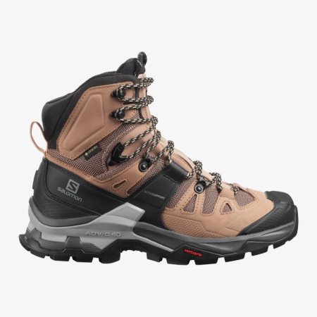 Salomon QUEST 4 GORE-TEX Womens Hiking Boots Brown UK VFRE